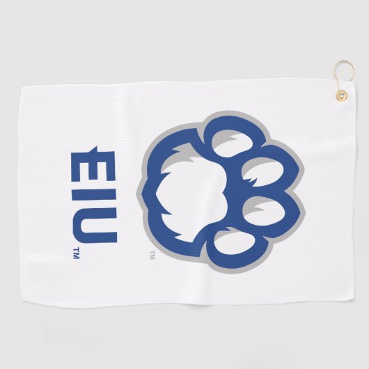 Serviette De Golf Eastern Illinois Panthers Empreinte de patte & EIU (Horizontal)