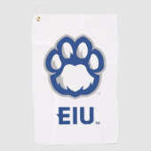 Serviette De Golf Eastern Illinois Panthers Empreinte de patte & EIU (Devant)