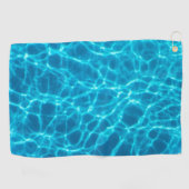 Serviette De Golf Eau de la piscine. L'Eau De Ripple. Réflexion Sun (Horizontal)