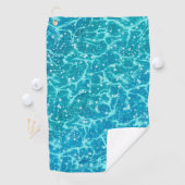Serviette De Golf Eau de mer bleue avec étincelles (En situation)