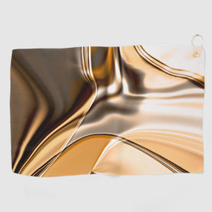 Serviette De Golf Éclairage crémeux tordu orange à brun