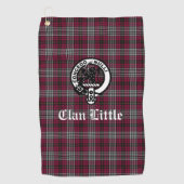 Serviette De Golf Écosse Clan Little Crest Badge et Tartan Custom (Devant)