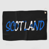 Serviette De Golf Ecosse superposée sur Scottish Flag gtcn (Horizontal)