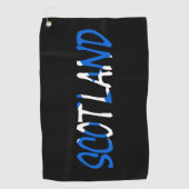 Serviette De Golf Ecosse superposée sur Scottish Flag gtcn (Devant)