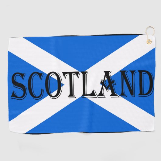 Serviette De Golf Écosse sur le drapeau écossais gtcnt (Horizontal)