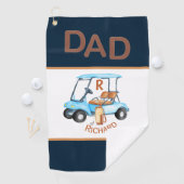 Serviette De Golf Écran en cuir unique look Panier de golf DAD initi (En situation)