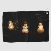 Serviette De Golf Écran Luminaire Snowman (Horizontal)