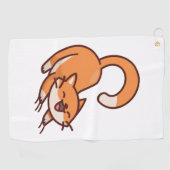 Serviette De Golf Écrasement de chats (Horizontal)