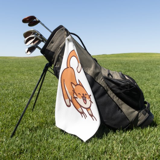 Serviette De Golf Écrasement de chats (Vert)