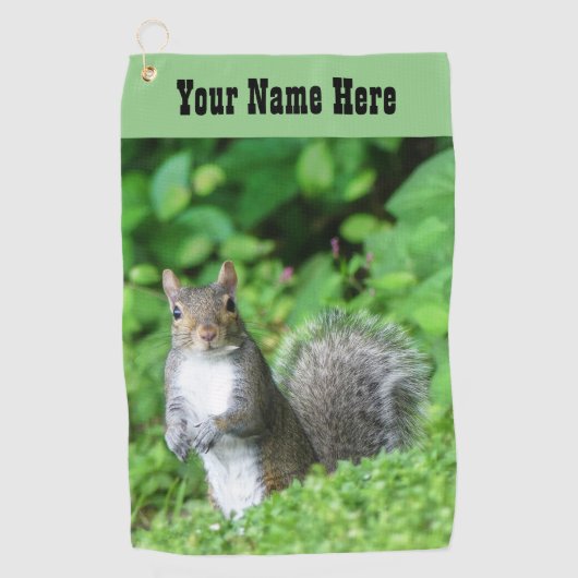 Serviette De Golf Écureuil (Devant)