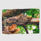 Serviette De Golf Écureuil Animal (Horizontal)