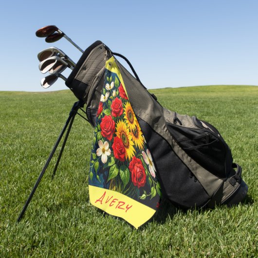 Serviette De Golf Écureuil Animal (Vert)