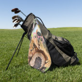 Serviette De Golf Écureuil chic (Vert)