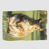 Serviette De Golf Écureuil renard intrépide (Horizontal)