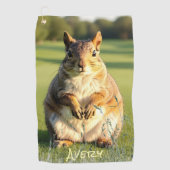 Serviette De Golf Écureuil renard intrépide (Devant)