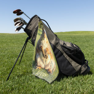 Serviette De Golf Écureuil renard intrépide