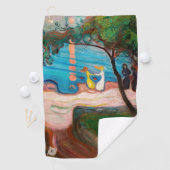 Serviette De Golf Edvard Munch - Danse sur la plage (En situation)