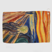 Serviette De Golf Edvard Munch - Le cri 1910 (Horizontal)