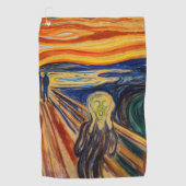 Serviette De Golf Edvard Munch - Le cri 1910 (Devant)