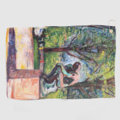 Serviette De Golf Edvard Munch - Le penseur de Rodin (Horizontal)