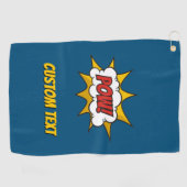 Serviette De Golf Effet audio comique Pow (Horizontal)