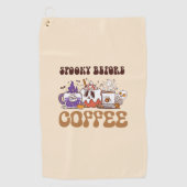 Serviette De Golf Éffrayant Avant Café (Devant)