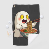 Serviette De Golf Éffrayant Halloween Pastel Kawaii Ghost manger Ram (En situation)