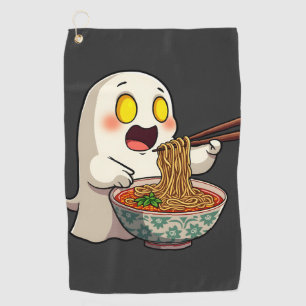 Serviette De Golf Éffrayant Halloween Pastel Kawaii Ghost manger Ram