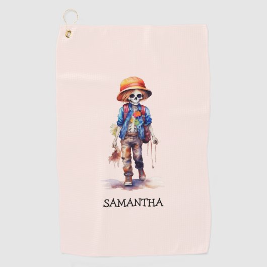 Serviette De Golf Éffrayant, mais joli Zombie Kid - Adorable Macabre (Devant)
