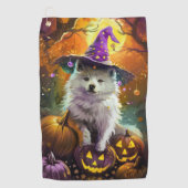 Serviette De Golf Éffrayante-américaine Eskimo Halloween sorcière et (Devant)