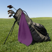 Serviette De Golf Eggplant Purple Solid (Vert)