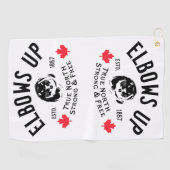 Serviette de golf Elbows Up ! (Horizontal)