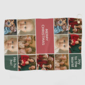 Serviette De Golf elegance xmas pastel images collage Christmas (Horizontal)