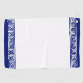 Serviette De Golf Elégant bleu et blanc (Horizontal)