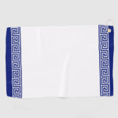 Serviette De Golf Élégant bleu marine et blanc (Horizontal)