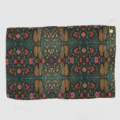 Serviette De Golf Élégant botanique de libellule Vintage (Horizontal)