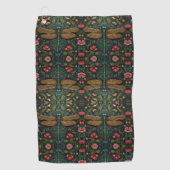 Serviette De Golf Élégant botanique de libellule Vintage (Devant)