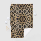 Serviette De Golf Elégant chic léopard fourrure poster de animal gir (En situation)