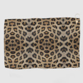 Serviette De Golf Elégant chic léopard fourrure poster de animal gir (Horizontal)