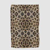 Serviette De Golf Elégant chic léopard fourrure poster de animal gir (Devant)