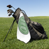 Serviette De Golf Élégant, contemporain, poli et personnalisable. (Vert)