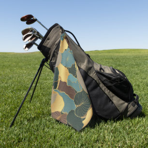 Serviette De Golf Élégant décor floral aquarelle accrocheur