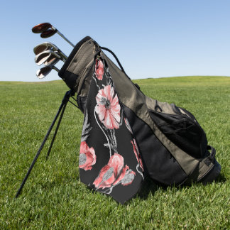 Serviette De Golf Élégant décor floral aquarelle accrocheur