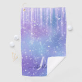 Serviette De Golf Élégant et brillant pourpre (En situation)