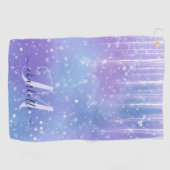 Serviette De Golf Élégant et brillant pourpre (Horizontal)