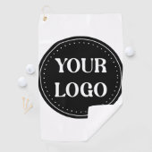 Serviette De Golf élégant, moderne, raffiné et éditable. (En situation)