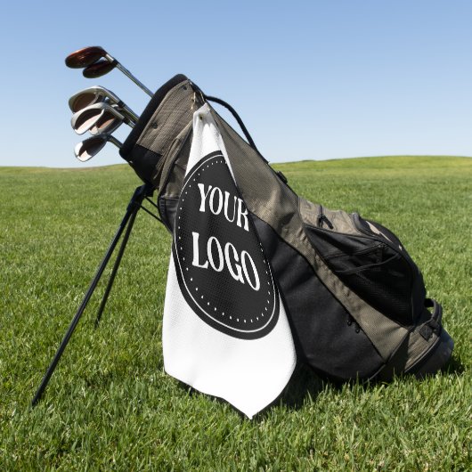 Serviette De Golf élégant, moderne, raffiné et éditable. (Vert)