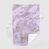 Serviette De Golf Élégant Motif Abstrait chic violet (En situation)