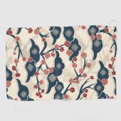 Serviette De Golf Élégant Motif sans couture en fleur de cerisier (2 (Horizontal)