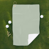 Serviette De Golf Élégant professionnel simple Monogramme minimalist